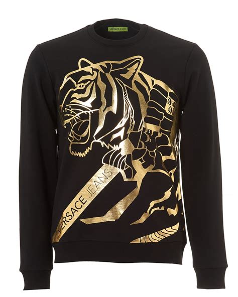 versace jeans pullover schwarz|men's versace jogging suit.